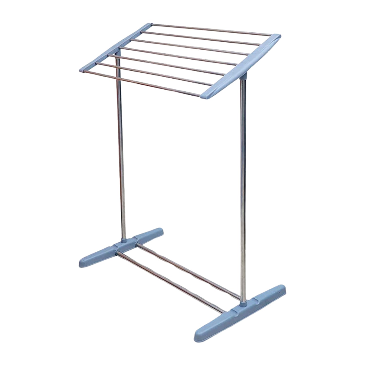 Multi-Functional Single Tier Mobile Towel Foldable Rack for Cloth and Towel / Stainless Steel and Plastic Made Mobile Towel and Cloth Rack Holder Indoor / Outdoor Standing Movable Cloth Dryer Rack, Balcony Cloth Drying Stand Multi-Functional Single Tier Mobile Towel Foldable Rack for Cloth and Towel / Stainless Steel and Plastic Made Mobile Towel and Cloth Rack Holder Indoor / Outdoor Standing Movable Cloth Dryer Rack, Balcony Cloth Drying Stand